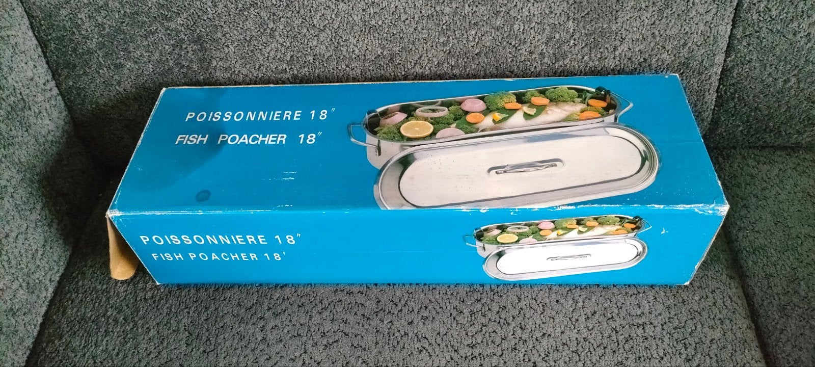 R.V.S. Vispan Lengte 46 cm.Breedte 17 cm, Ophalen, Nieuw