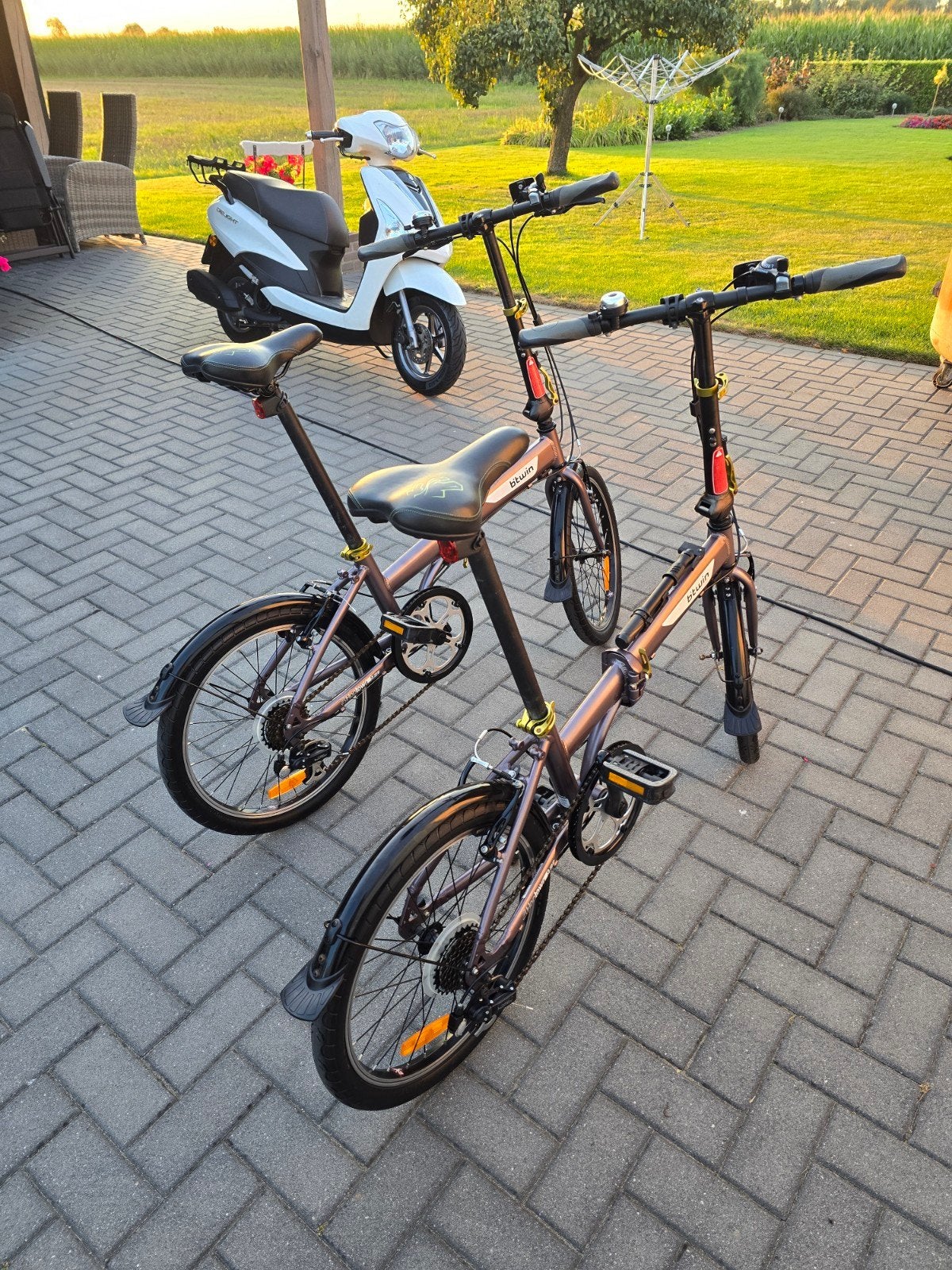 2x B'Twin vouwfiets, Fietsen en Brommers, Fietsen | Vouwfietsen, Ophalen, Gebruikt, 20 inch of meer, Versnellingen