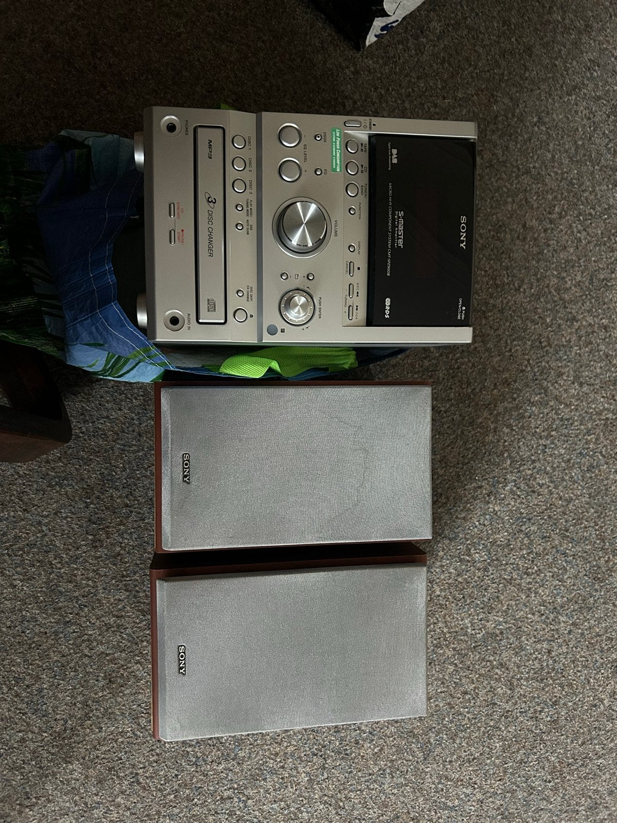 Sony Microset met CD-wisselaar en speakers, Gebruikt, Ophalen of Verzenden, Microset, Sony