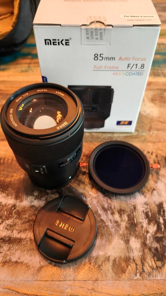 Meike 85mm Z-mount f/1.8 lens (incl. ND/CPL filter), Audio, Tv en Foto, Fotografie | Lenzen en Objectieven, Ophalen of Verzenden