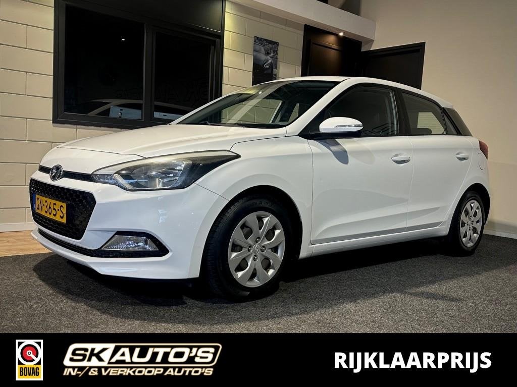Hyundai I20 1.2 LP I-DRIVE COOL l NAP l AIRCO l ELEK RAMEN l, Auto's, Euro 6, 4 cilinders, Met garantie (alle), Wit