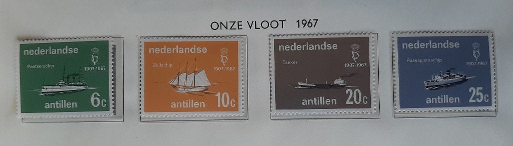 1967 Nederlandse Antillen 60 jaar Onze Vloot Nvph 380 - 383, Ophalen