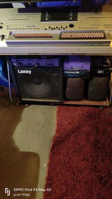 Uniek: Gemodificeerde Yamaha Tyros 3 Knoppenorgel, Muziek en Instrumenten, Ophalen, Gebruikt, Met standaard, Yamaha