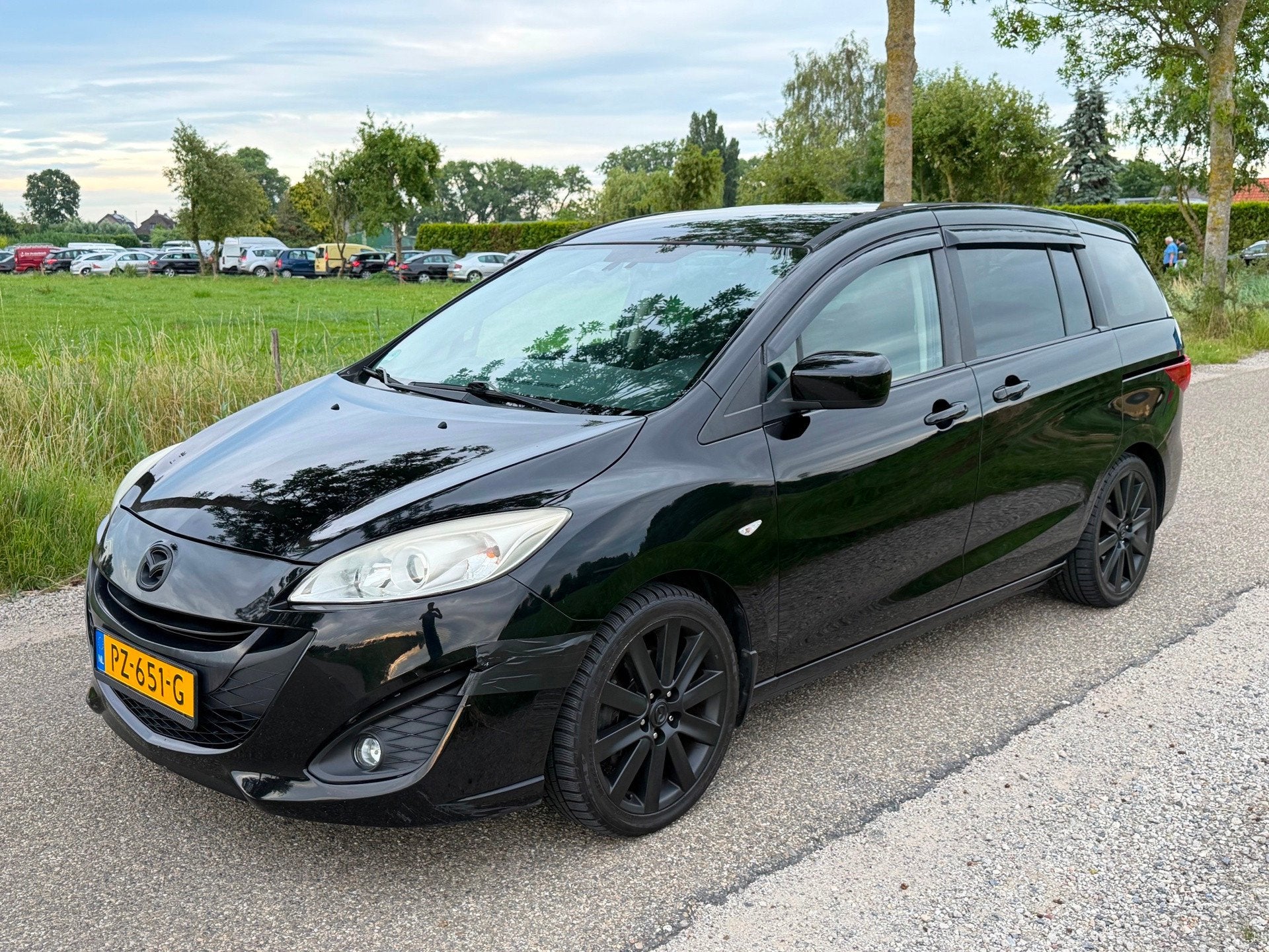 Mazda 5 1.8 TS+ APK 11-2026 Airco Nette staat, Auto's, Mazda, Euro 5, Stof, Gebruikt, Zwart