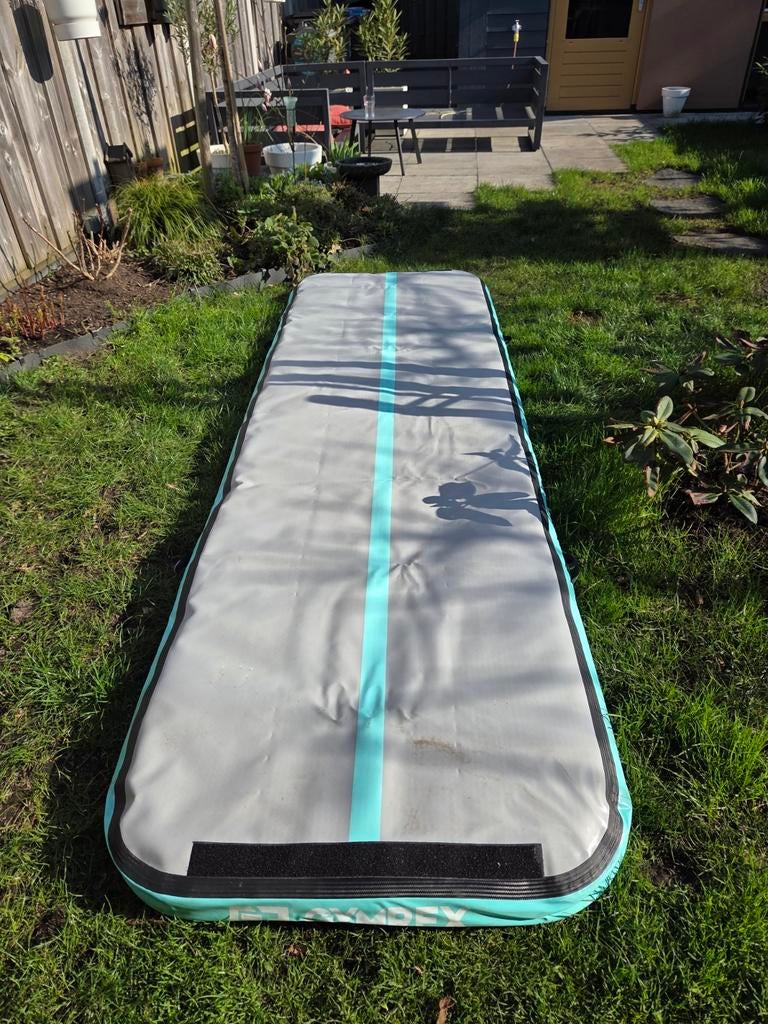 Gymrex Opblaasbare Turnmat / Airtrack - 90x290 cm, Gebruikt, Overige kleuren, Materiaal, Maat 36 t/m 42