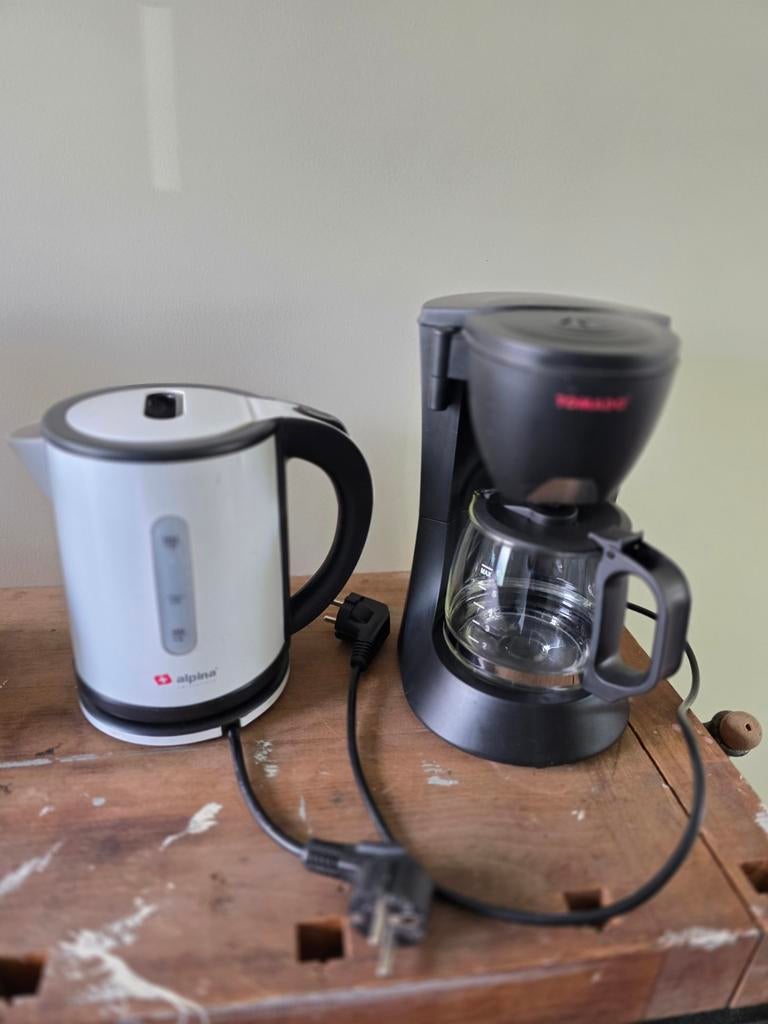 Alpina Waterkoker en Koffiezetapparaat als nieuw, Koffiemachine, Gemalen koffie, Ophalen of Verzenden, Zo goed als nieuw