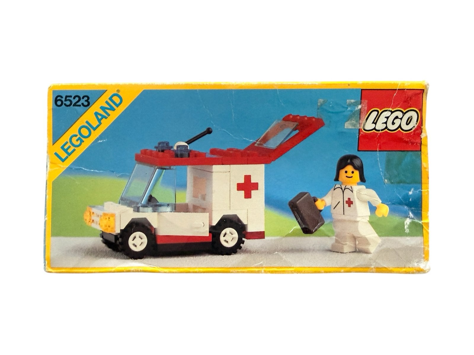 LEGO Legoland 6523 Ambulance met verpleegster (vintage), Kinderen en Baby's, Gebruikt, Lego, Ophalen of Verzenden, LEGOLAND