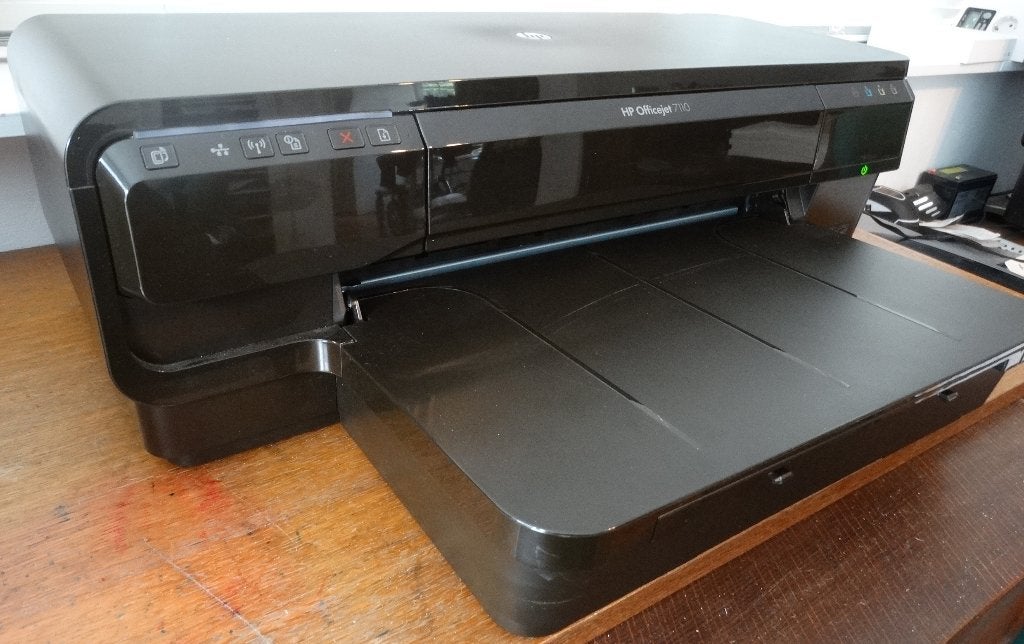 Hp officejet 7110 a3+ printer, comp.hp932- en 933-cartridges, Hp, Gebruikt, Kleur printen, Printer