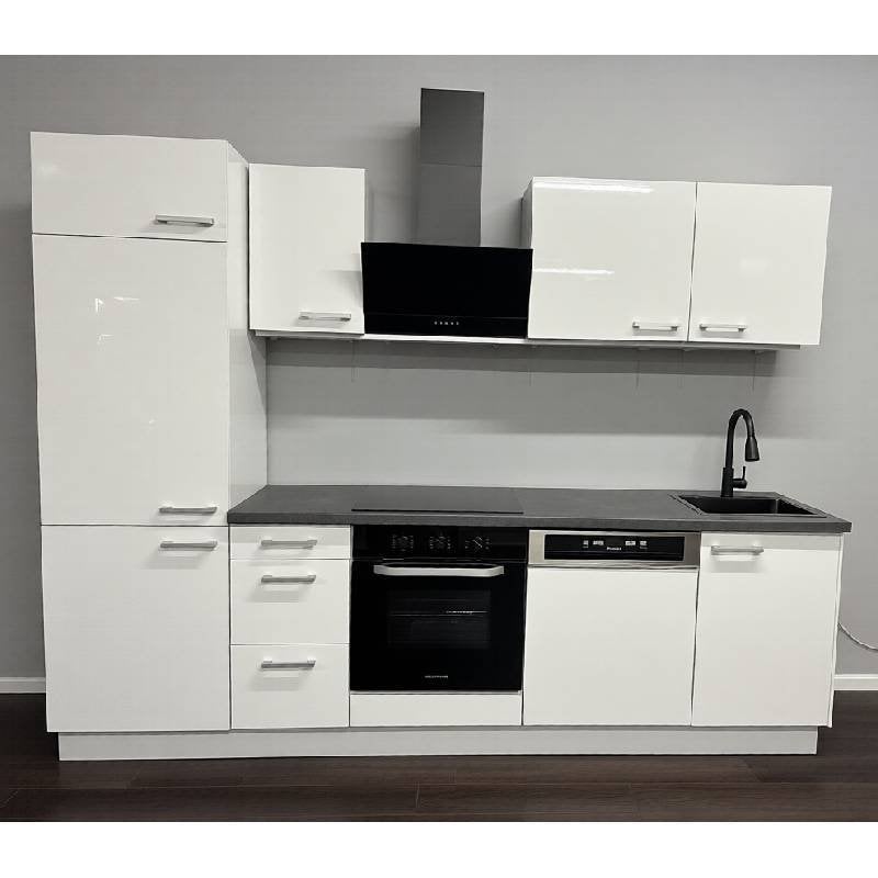 Nieuwe keuken compleet met apparatuur hoogglans 270cm breed, Wit, Overige typen, Nieuw, Ophalen of Verzenden