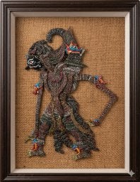 wayang poppen schilderijtjes, Antiek en Kunst, Kunst | Schilderijen | Klassiek, Ophalen, Overige stijlen, Achter glas, Overige onderwerpen