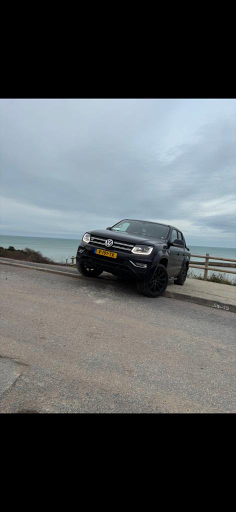 Volkswagen Amarok DC 3.0 TDI 204pk Aut 4MOTION XL 2017, Volkswagen, Zwart, Leder, Bedrijf