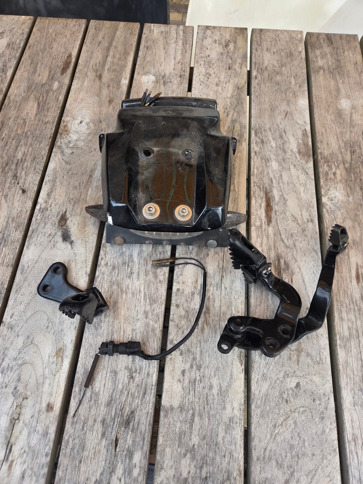 Yamaha XT600Z 34L  voet/rempedaal set en achter spatbord, Motoren, Ophalen of Verzenden
