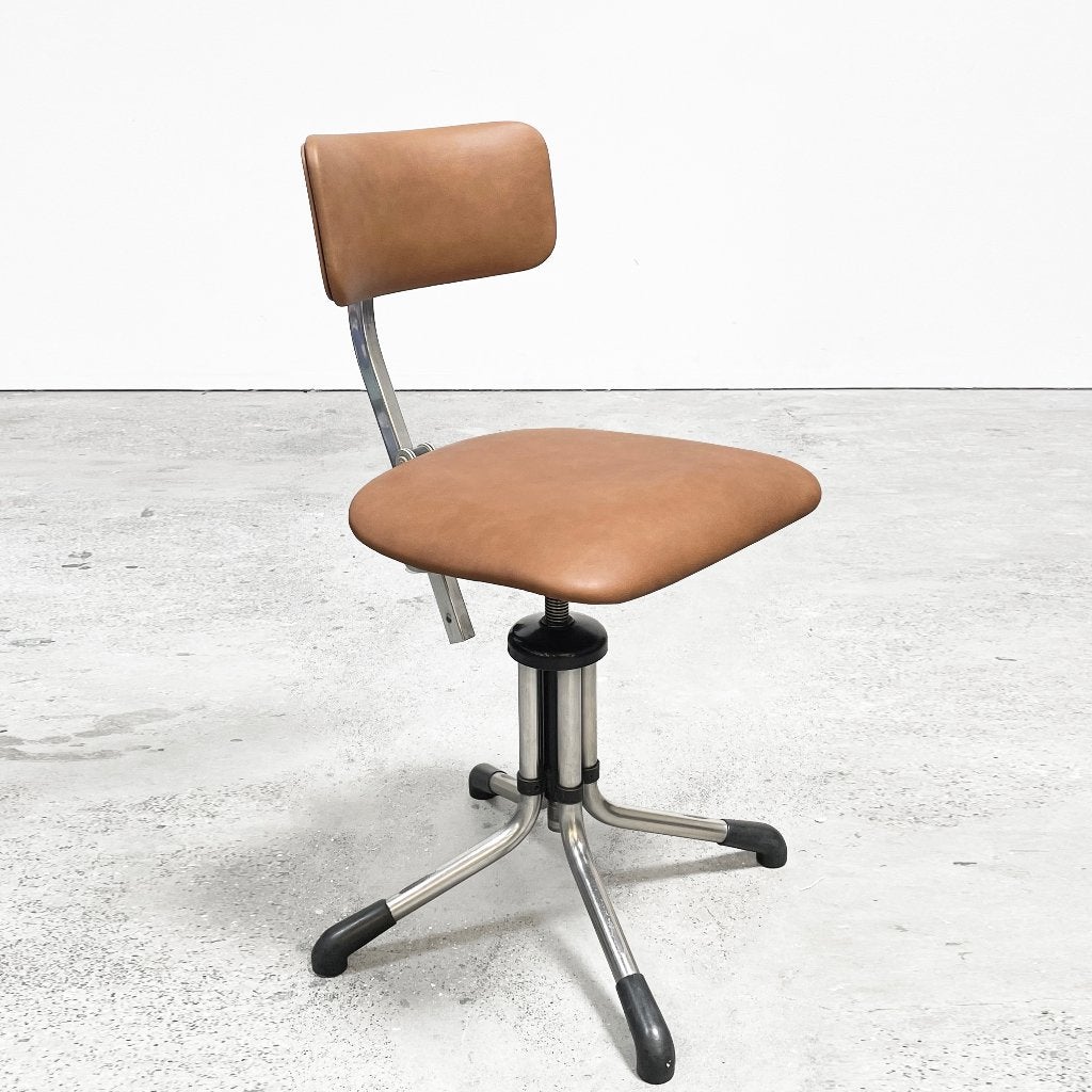 Vintage Gispen 360 stoel, info/prijs/aantal > beschrijving., Huis en Inrichting, Ophalen, Gebruikt, Twee, Bruin