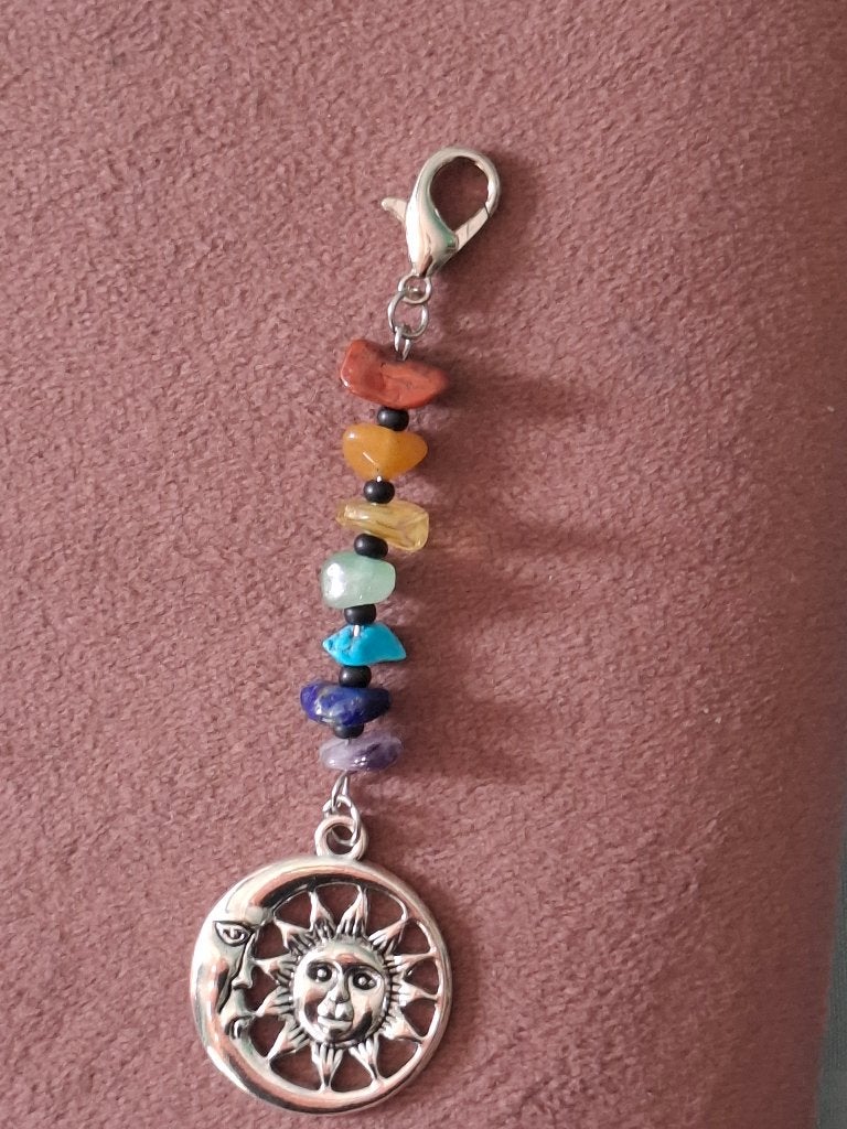 Hanger met natuursteentjes, Ophalen of Verzenden, Zo goed als nieuw, Overige kleuren, Overige materialen