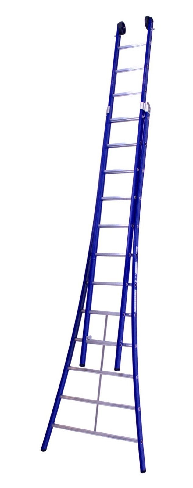 uitschuifbare ladder - €100,00 - 12 treden - 6 meter, Gebruikt, Ophalen of Verzenden, Ladder, Opvouwbaar of Inschuifbaar