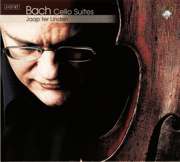 BACH Cello suites 2 - CD JAAP TER LINDEN BRILLIANT BOX, Ophalen of Verzenden, Barok, Zo goed als nieuw, Kamermuziek