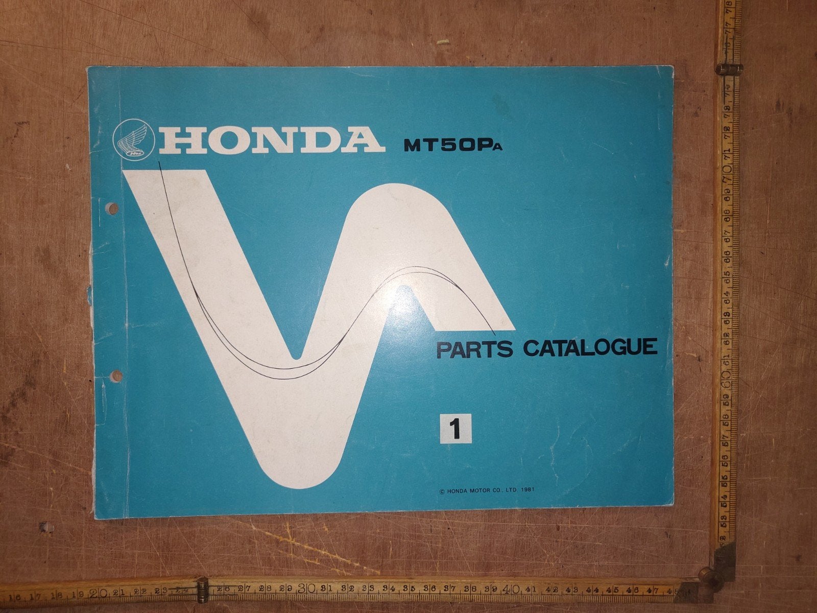 Honda Mt50 onderdelen catalogus 1981, Fietsen en Brommers, Handleidingen en Instructieboekjes, Ophalen of Verzenden