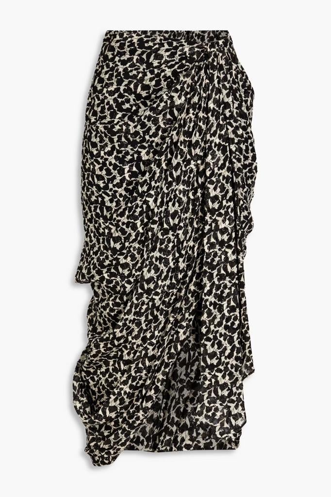 Isabel Marant Rok, Zwart, Ophalen of Verzenden, Zo goed als nieuw, Onder de knie