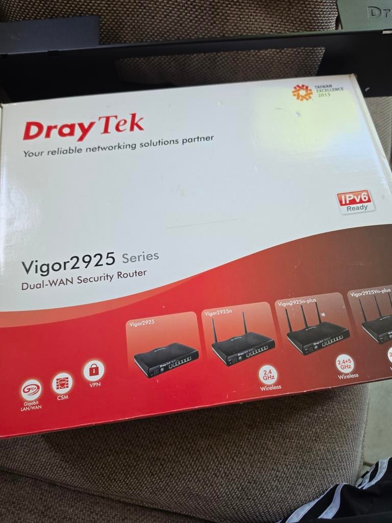 Draytek Vigor2925 dual-wan security router, Ophalen of Verzenden, Nieuw