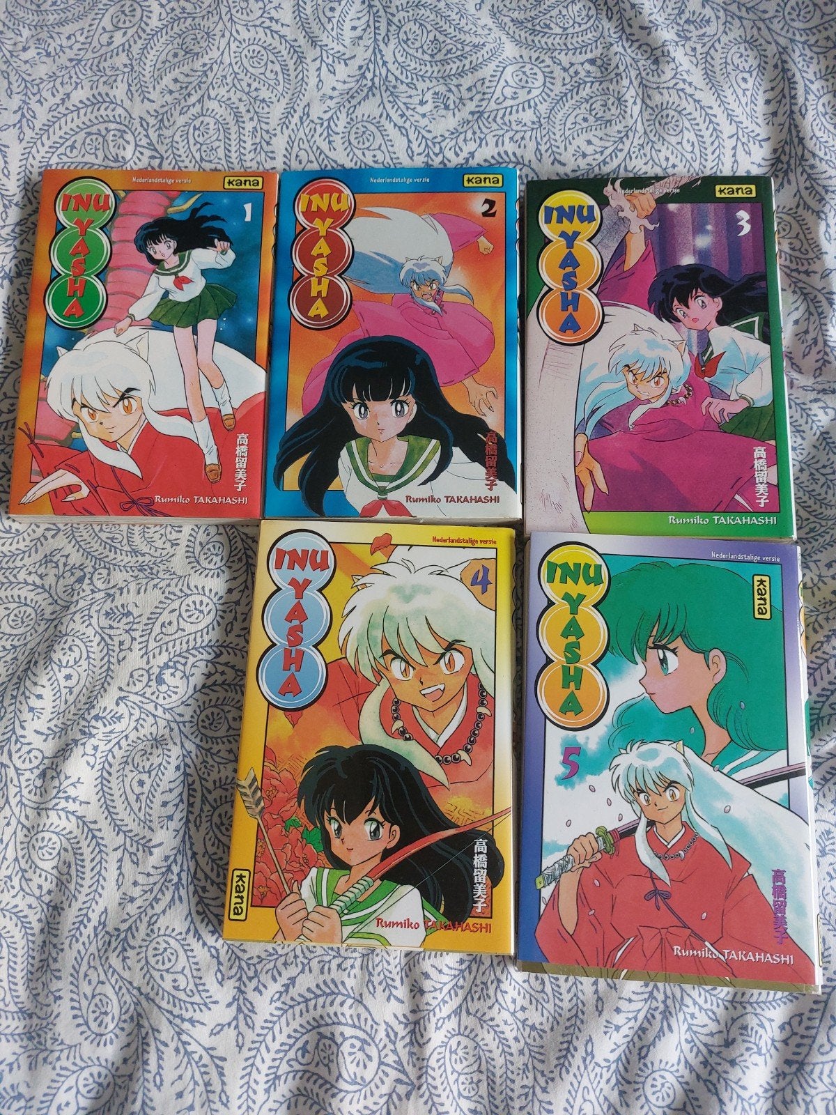 InuYasha Manga Deel 1-5 - Rumiko Takahashi, Meerdere stripboeken, Ophalen of Verzenden, Zo goed als nieuw
