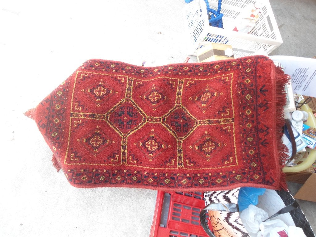 Geknoopt tafelkleed van Desso ca. 25 x 70 cm, Gebruikt, 30 cm, Ophalen of Verzenden, 60 cm