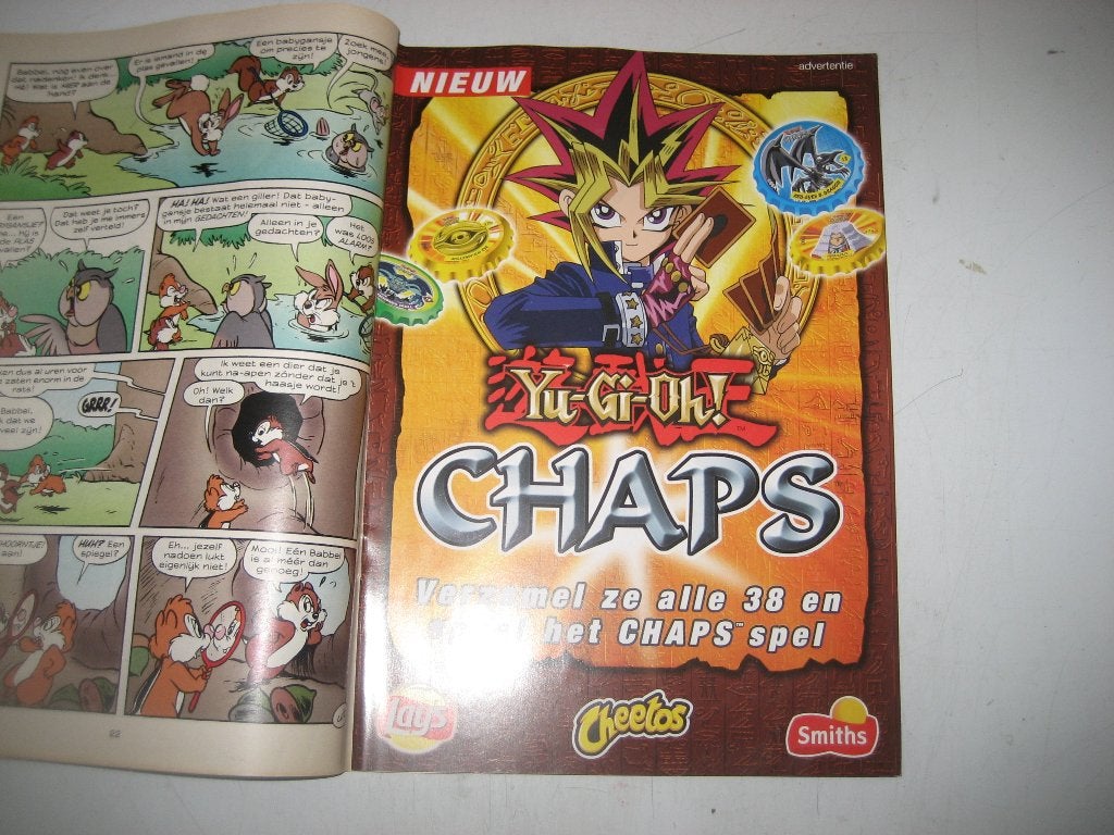 yu-gi-oh chaps reclame folder, Hobby en Vrije tijd, Ophalen of Verzenden, Zo goed als nieuw, Overige typen