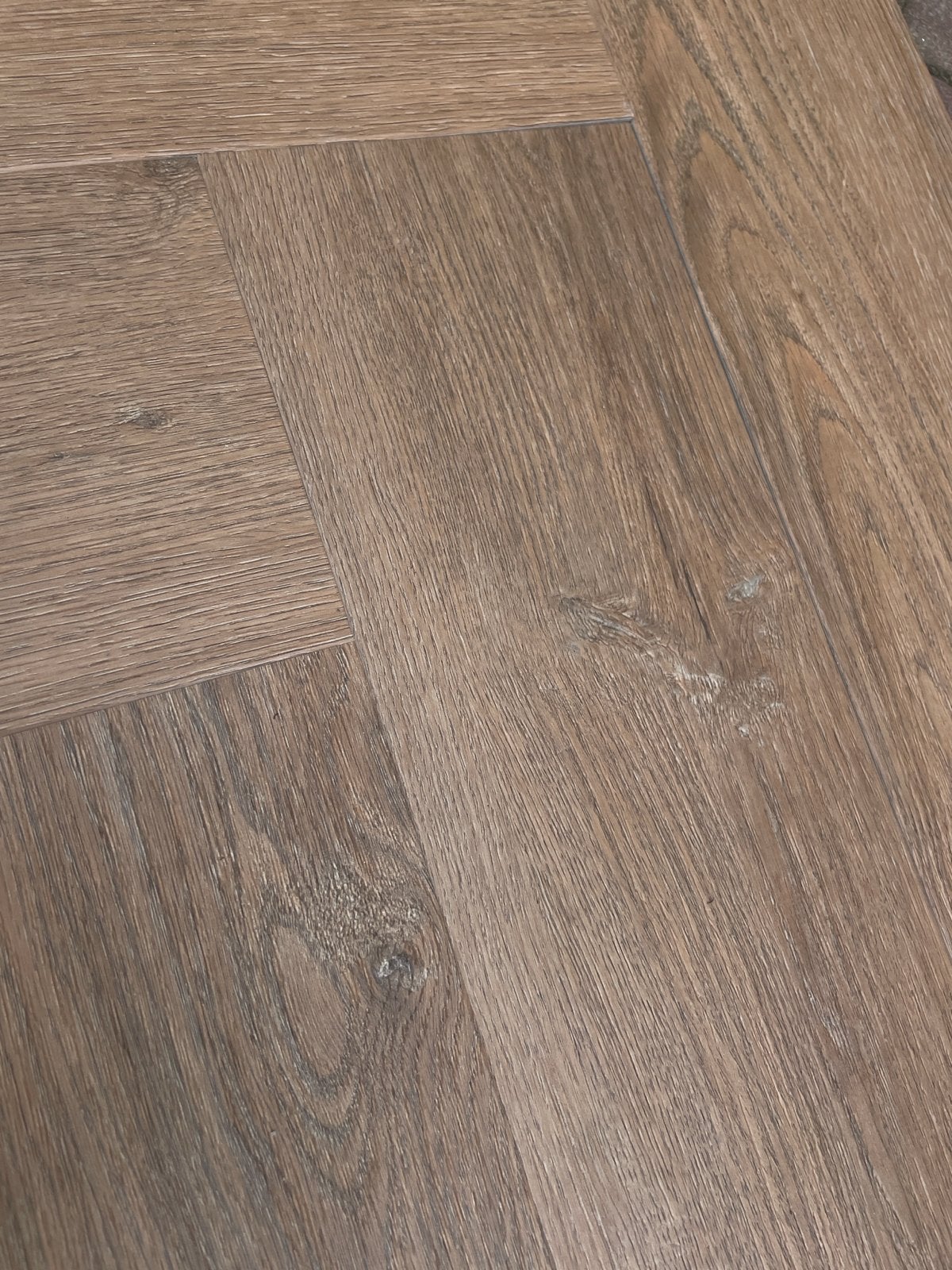 **Nieuw** restant PVC visgraat vloer 4.75m2, Ophalen, Kunststof, 50 tot 150 cm, Overige typen