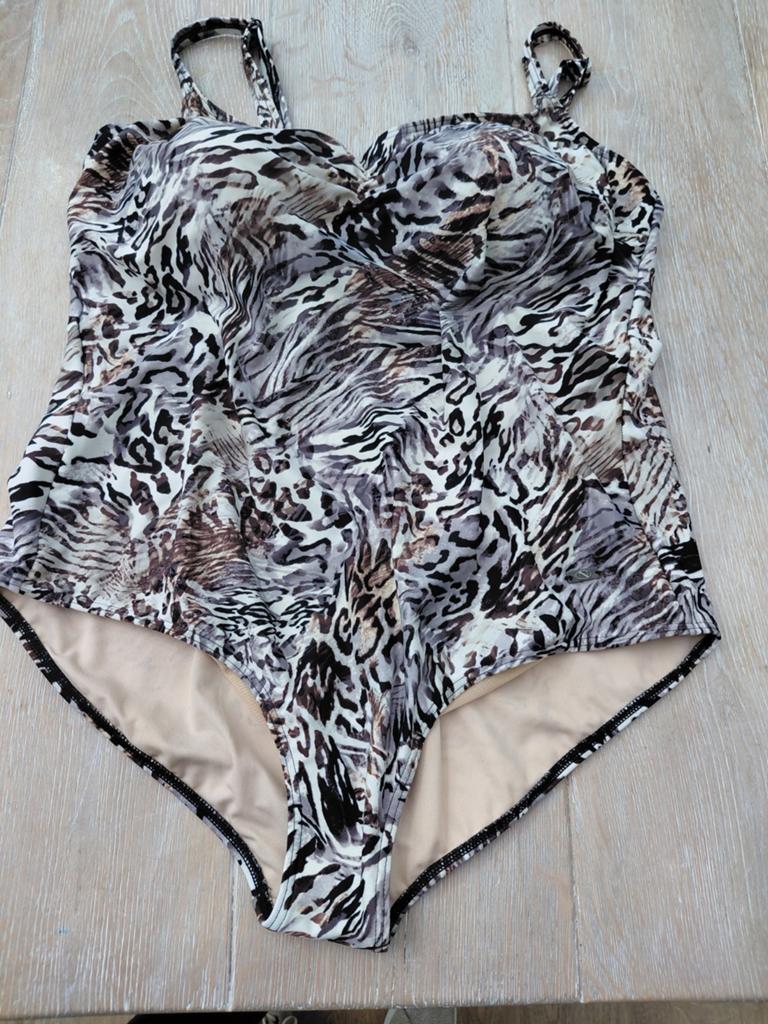 Naturana Badpak met D-cup - Luipaardprint, Badpak, Ophalen of Verzenden, Zo goed als nieuw, Overige kleuren