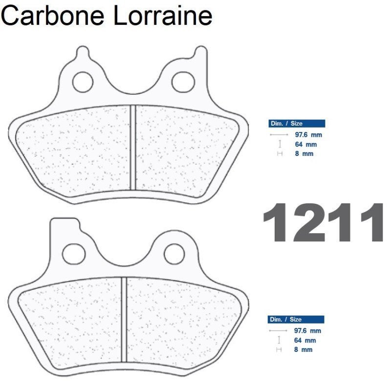 PROMO -58% - Remblokken Carbone Lorraine 1211 RX3 achteraan, Ophalen of Verzenden