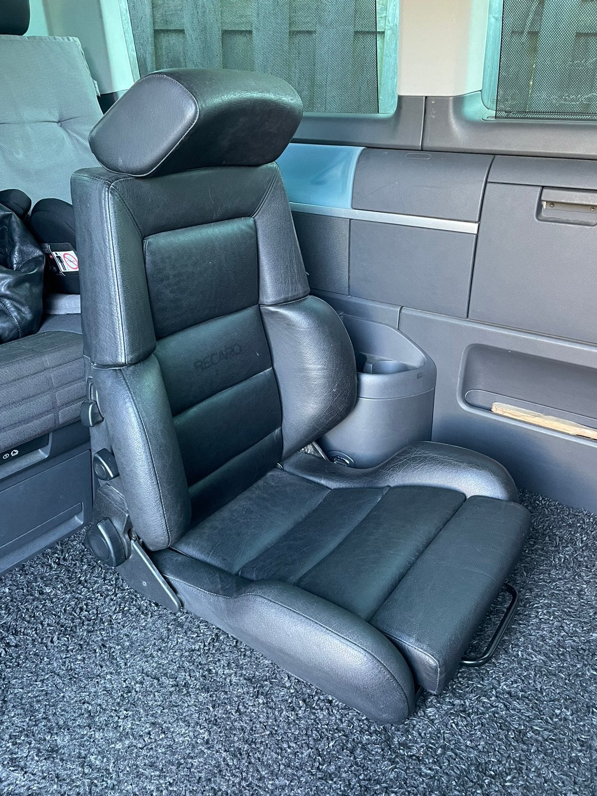 Zwarte leren Recaro Classic stoel in zeer goede staat!, Ophalen, Nieuw, Overige automerken