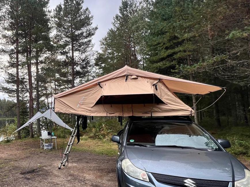 Dtbd daktent 140L zand/beige 140x240, Ophalen, Zo goed als nieuw