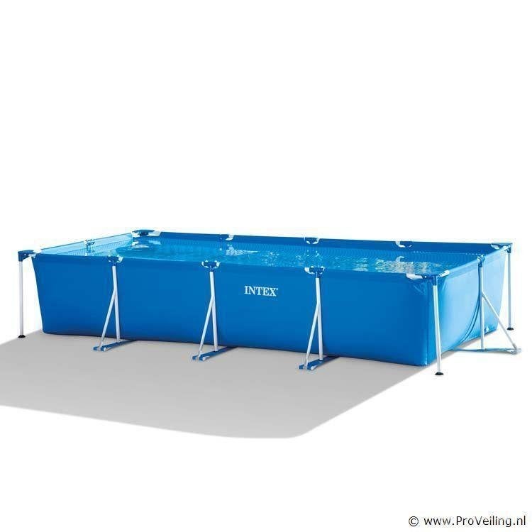 Online Veiling: Intex Rectanggular Frame 4,5 m opzetzwembad, Nieuw