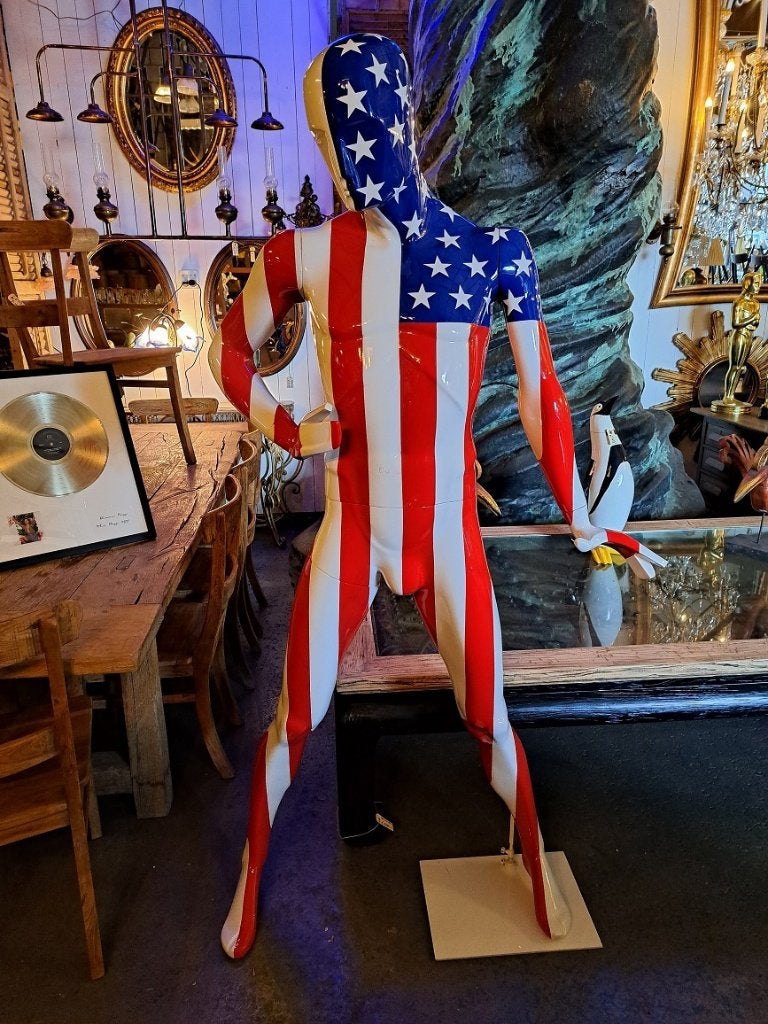 Levensgroot Amerikaans beeld stars and stripes top decoratie, Ophalen