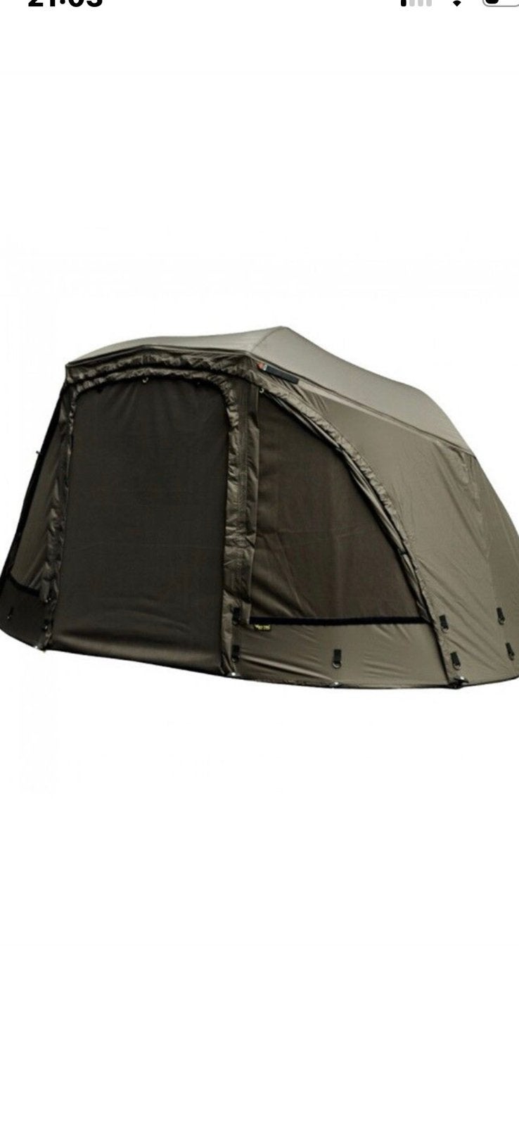 GEZOCHT Fox Ultra 60" Brolly Khaki OF ULTRA 60 CAMO BROLLY, Watersport en Boten, Ophalen of Verzenden, Zo goed als nieuw, Overige typen