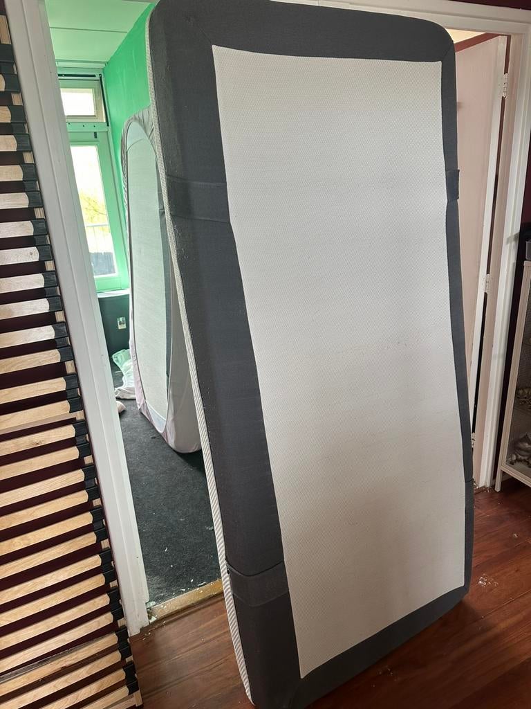 Emma Original Matras 80x200 met bedframe en lattenbodem, Ophalen, Gebruikt, Eenpersoons, 80 cm