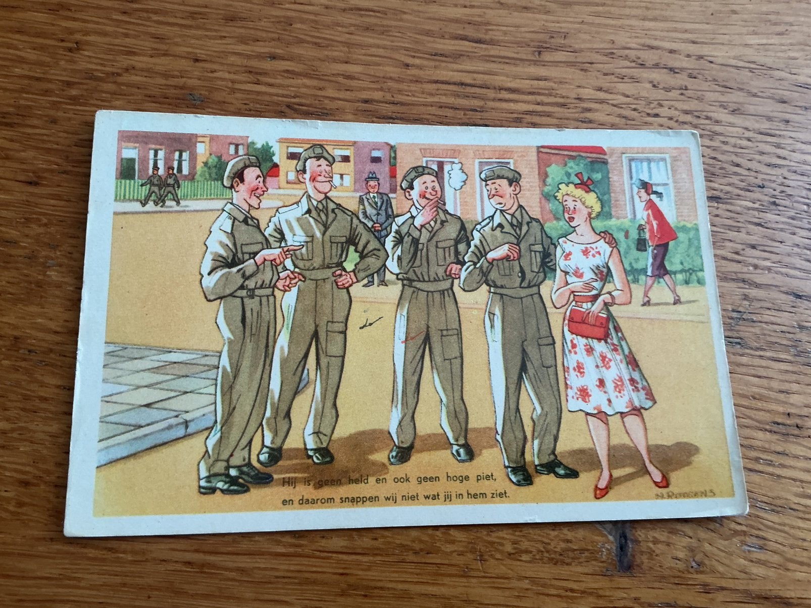 M43 militair humor Illustrator Rotgans, Ophalen of Verzenden, Overige thema's