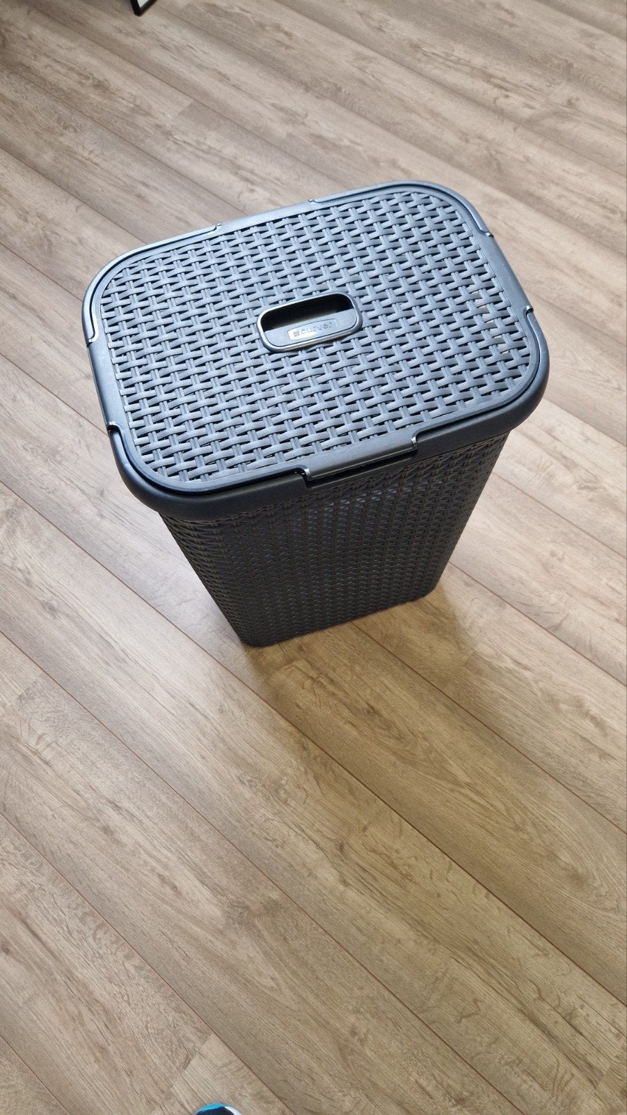 Curver wasmand rotan antraciet 60 liter, Ophalen of Verzenden, Gebruikt, Kunststof