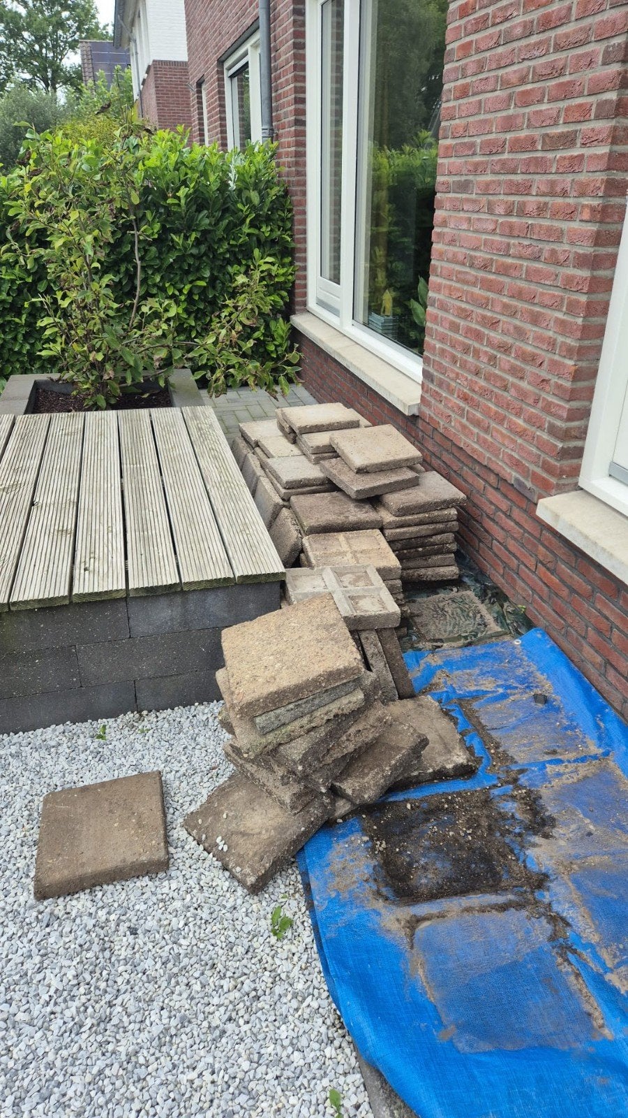 gebruikte stoeptegels, gratis af te halen, Gebruikt, Ophalen of Verzenden, 10 m² of meer, Beton