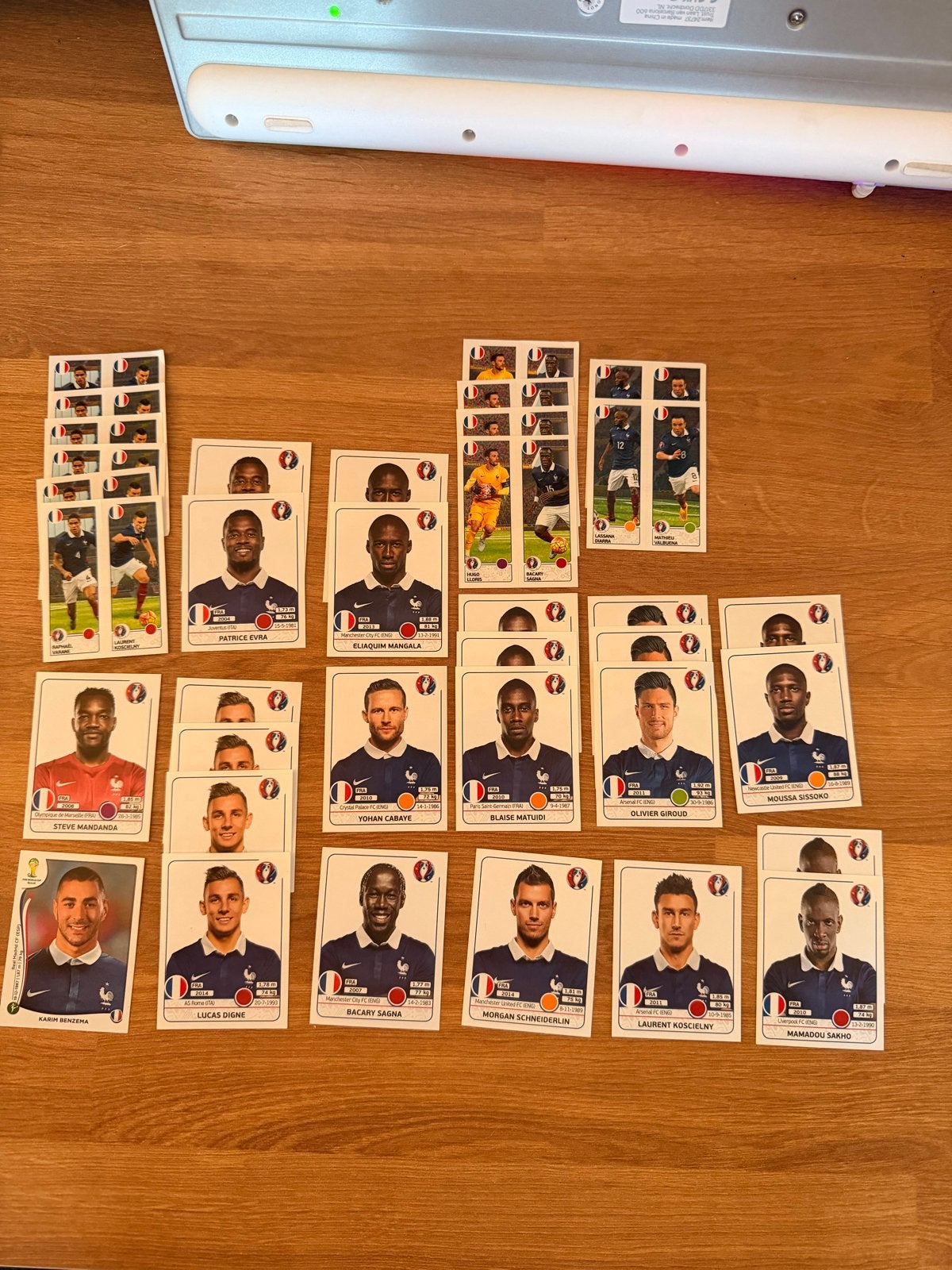 Panini UEFA Euro 2016 Frankrijk stickers - diverse spelers, Ophalen of Verzenden, Gebruikt, Sport