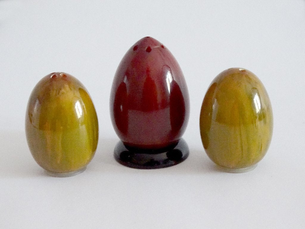 Prachtig Ei model Bakeliet - Catalin Peper & Zout stel, Antiek en Kunst, Verzenden