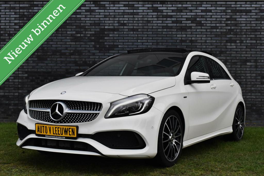 Mercedes A-klasse 200 AMG PANODAK/AMG STUUR/AUTOMAAT/NAVI CA, Gebruikt, Wit, 1595 cc, Bedrijf