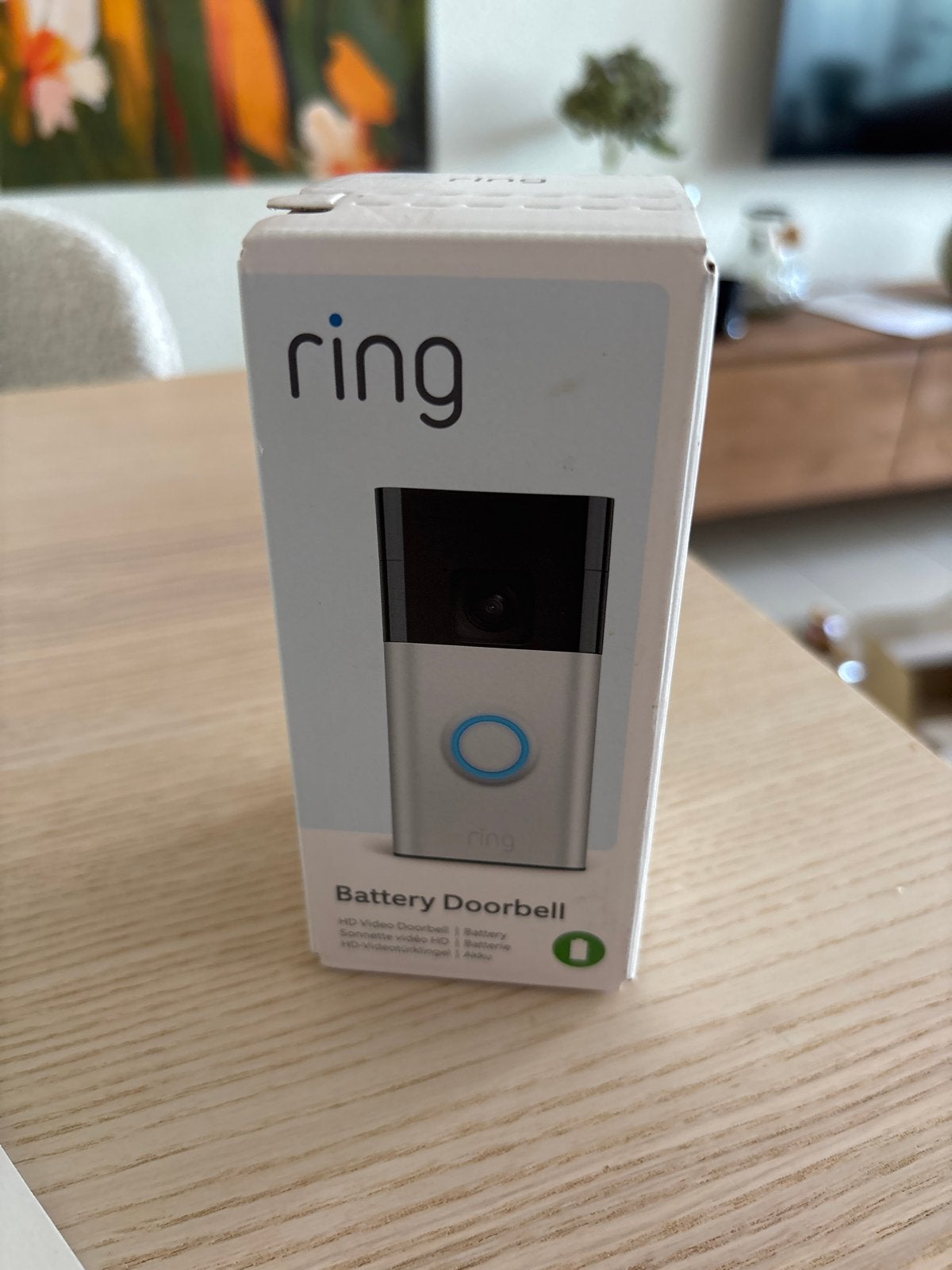 Ring Battery Doorbell - Nieuw in doos, Ophalen of Verzenden, Bewegingsdetectiesensor, Nieuw, Draadloos