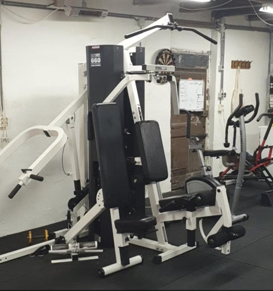 Life Fitness Parabody 660 fitness krachtstation, Sport en Fitness, Ophalen, Benen, Gebruikt, Krachtstation