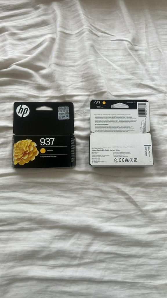 HP 937 Geel Inktcartridge Origineel Nieuw, Computers en Software, Printerbenodigdheden, Ophalen of Verzenden, Nieuw