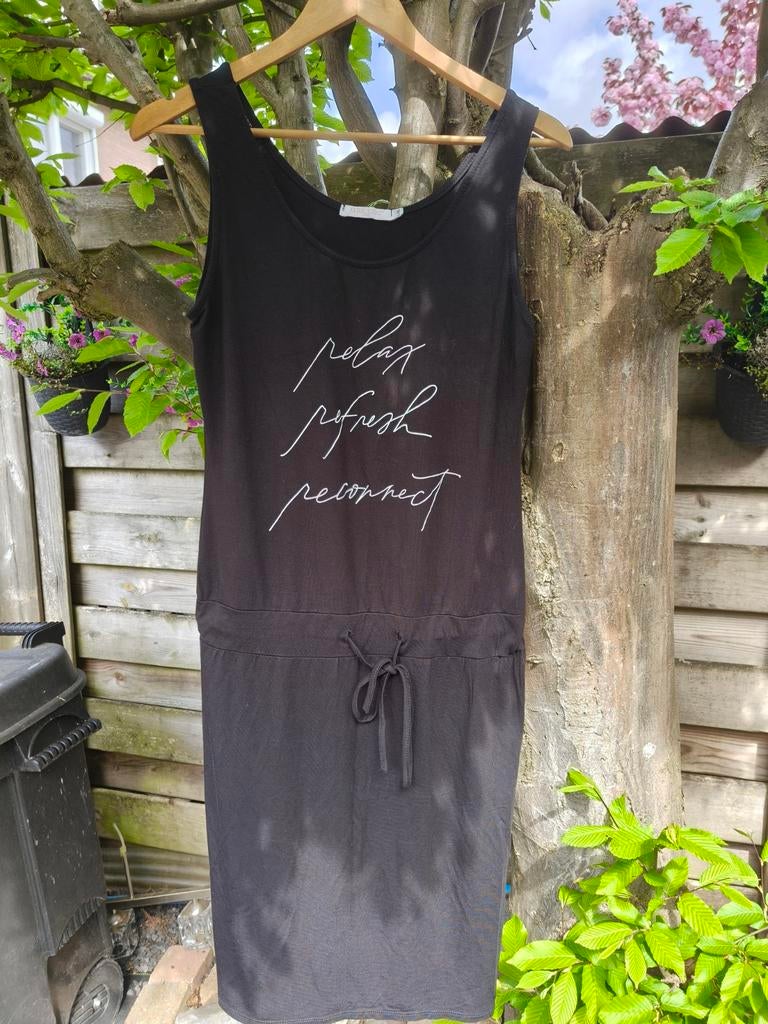 Zwarte mouwloze jurk maat L / XL van het merk G Ricceri, G Ricceri, Zwart, Maat 46/48 (XL) of groter, Ophalen of Verzenden
