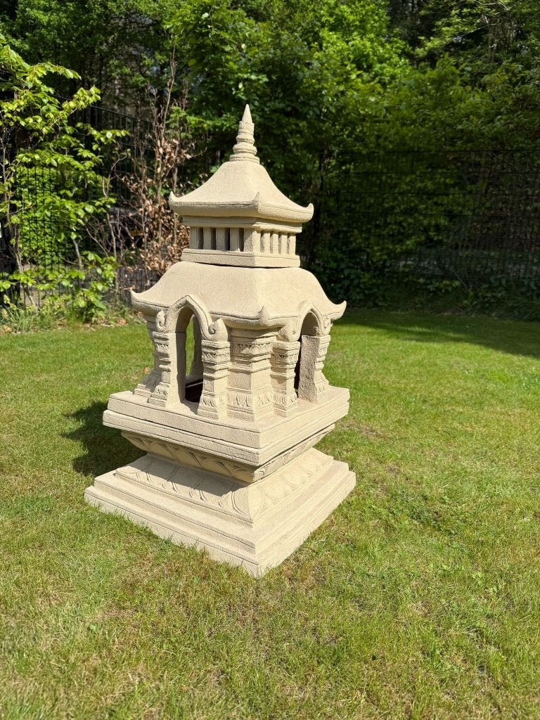 Unieke Thaise tempel afkomstig uit Thailand, Beige, Ophalen of Verzenden, 82 cm, Kunststof
