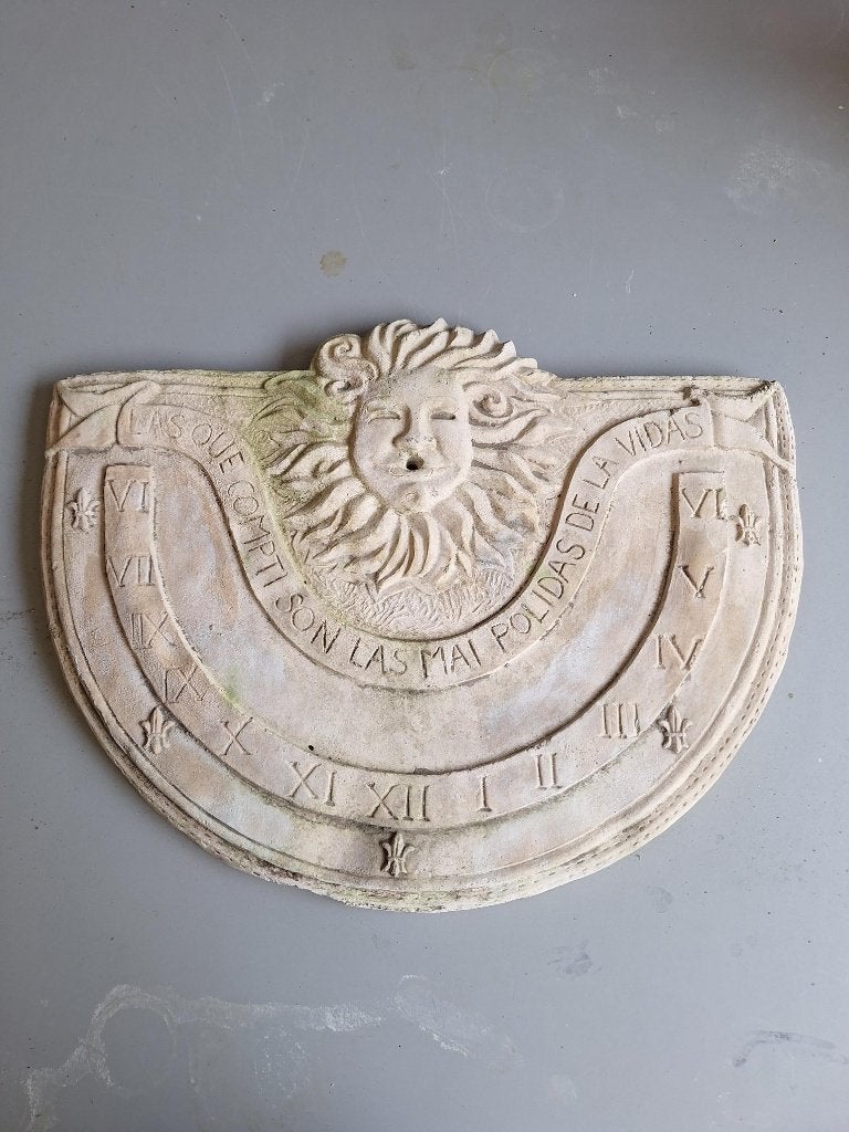 Antieke zonnewijzer van steen - Tuindecoratie, Tuin en Terras, Zonnewijzers, Ophalen, Gebruikt