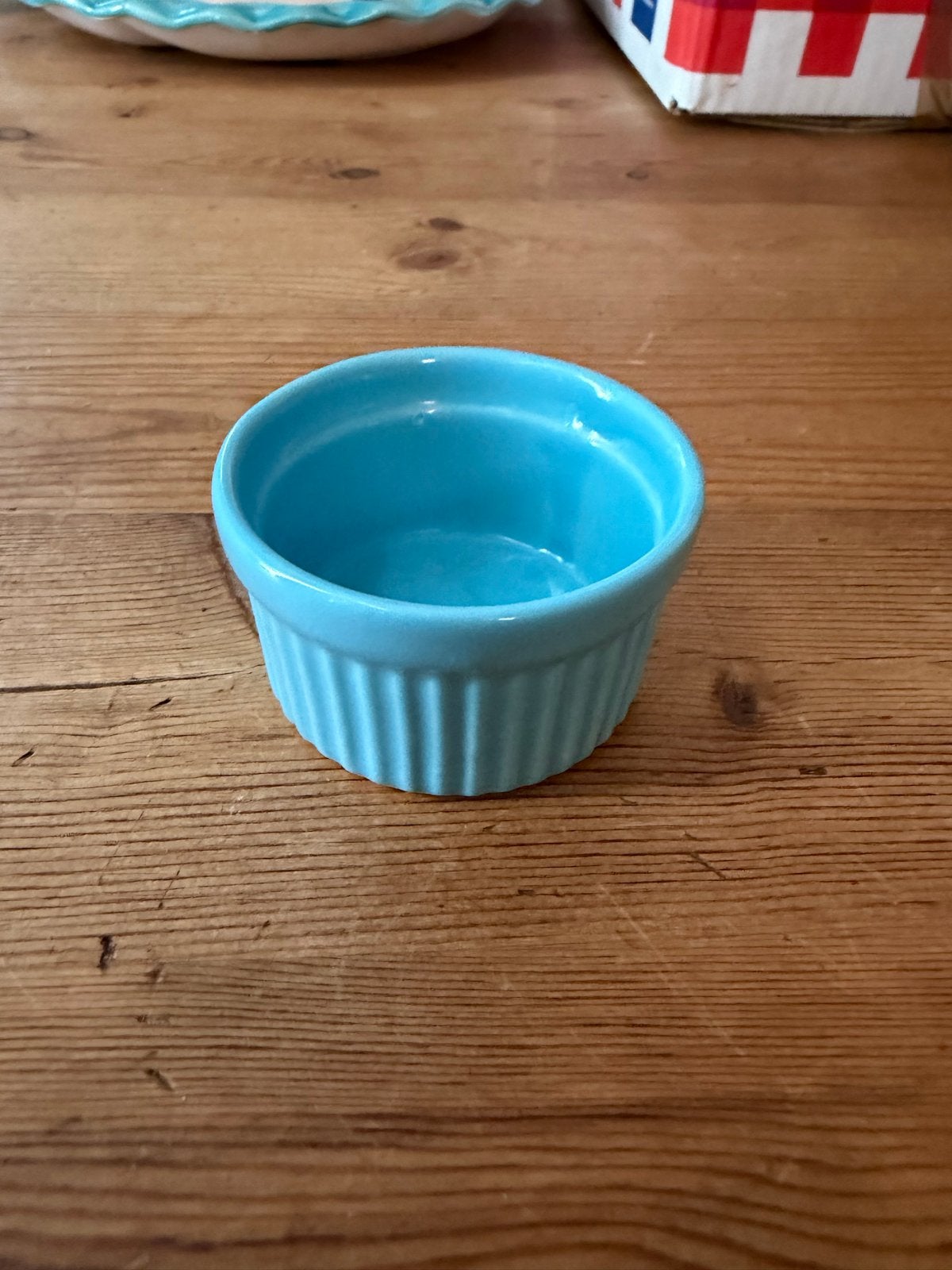 Blauw saus bakje / ramekin, Ophalen, Zo goed als nieuw, Steen/keramiek, Overige typen