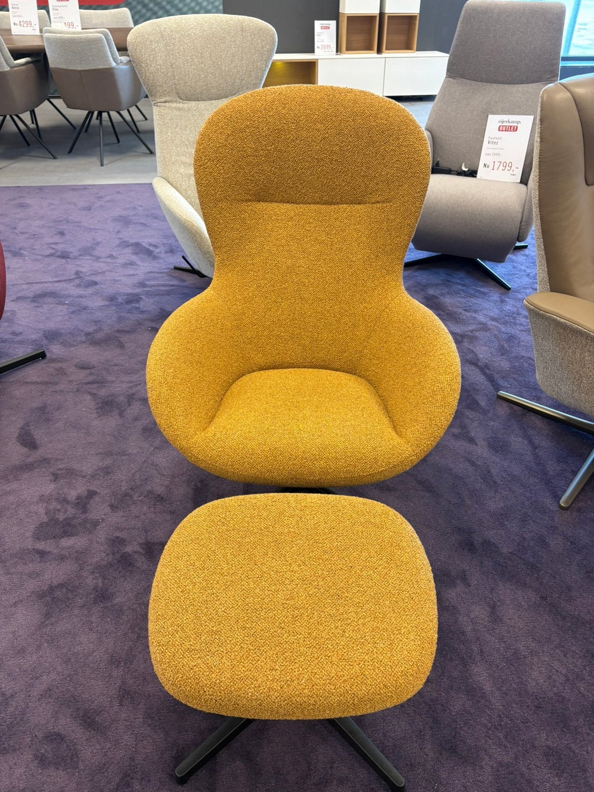 Eijerkamp collectie fauteuil Orion, Ophalen, 75 tot 100 cm, Zo goed als nieuw, Stof