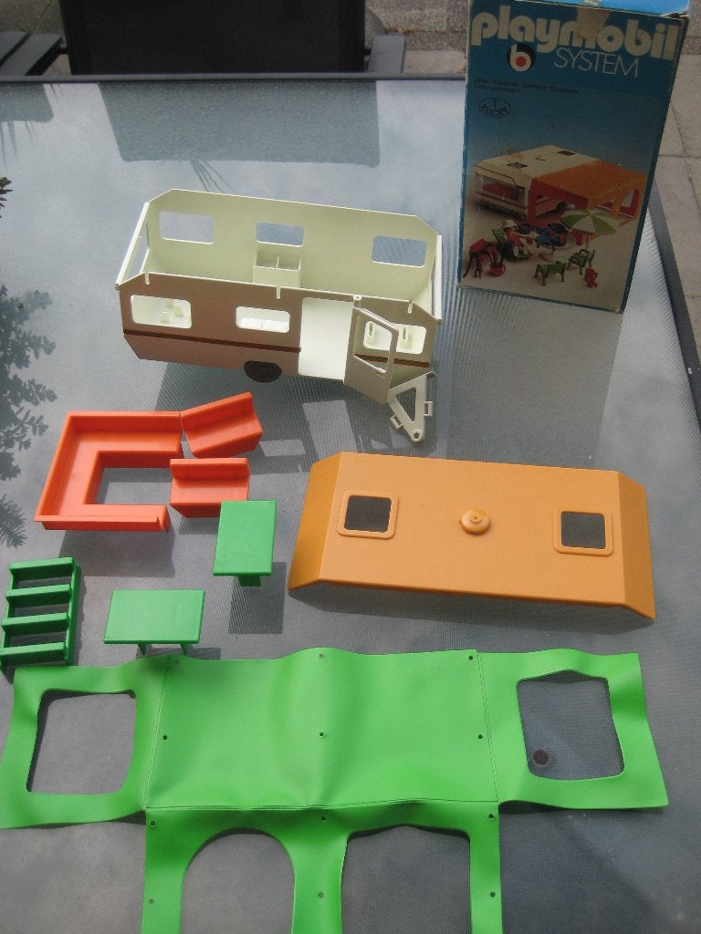 Playmobil caravan 3249 in doos (niet compleet) 1977, Kinderen en Baby's, Speelgoed | Playmobil, Ophalen, Gebruikt